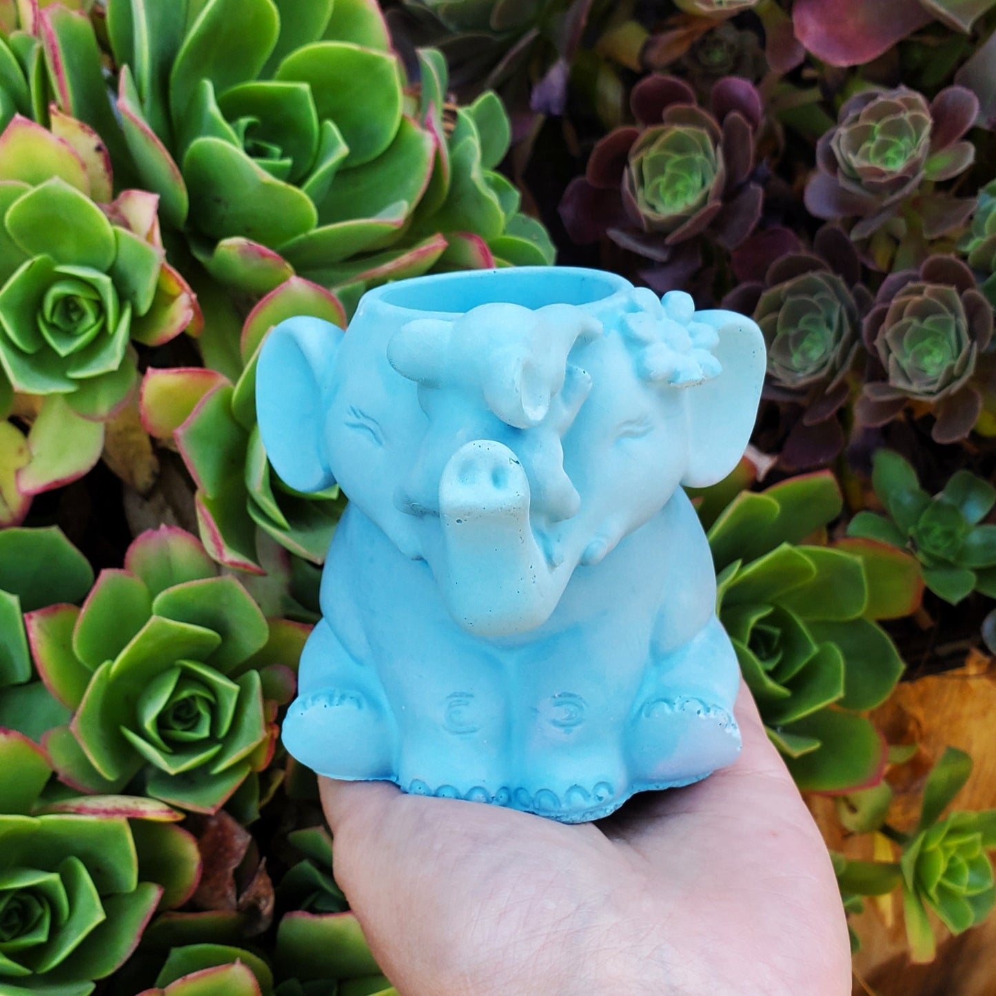 Elephant Cement Planter