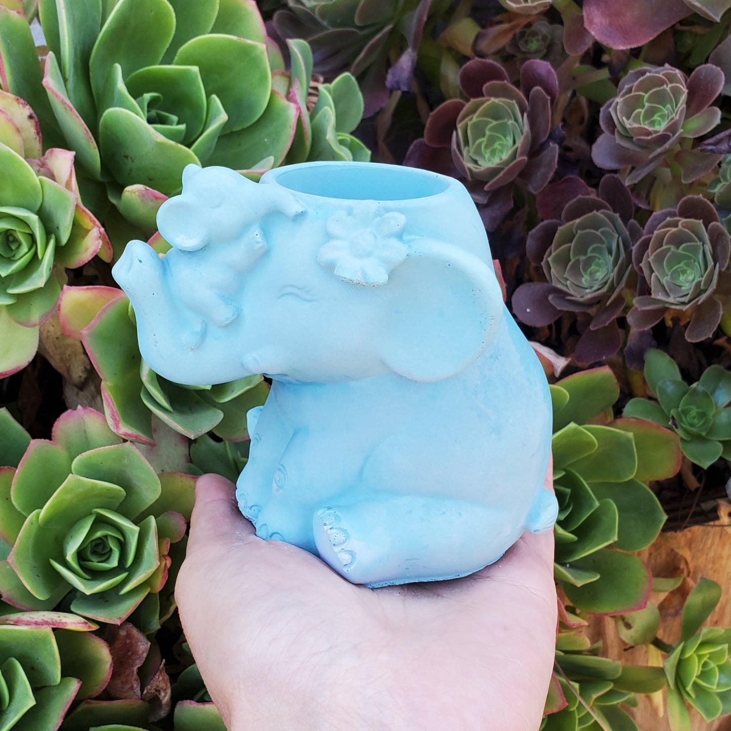 Elephant Cement Planter