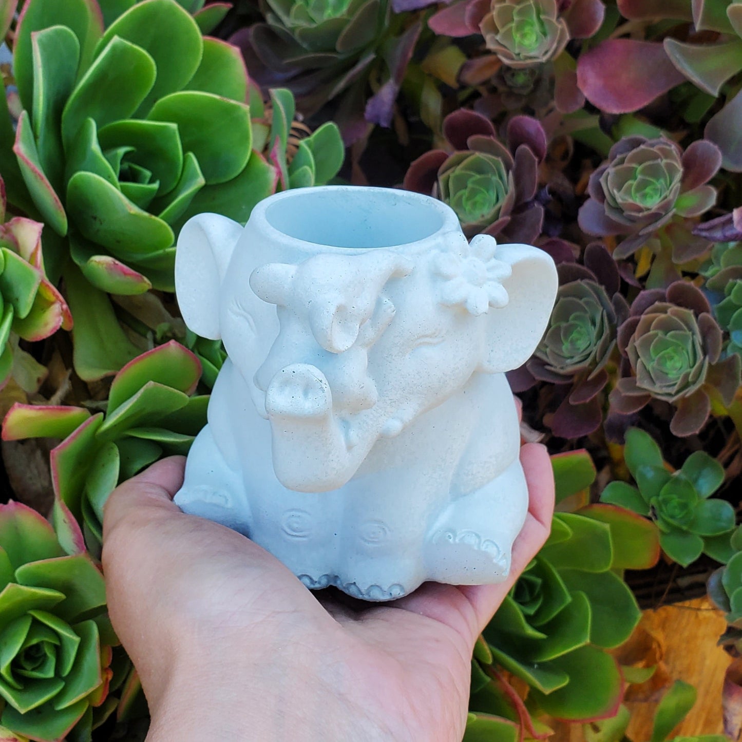 Elephant Cement Planter