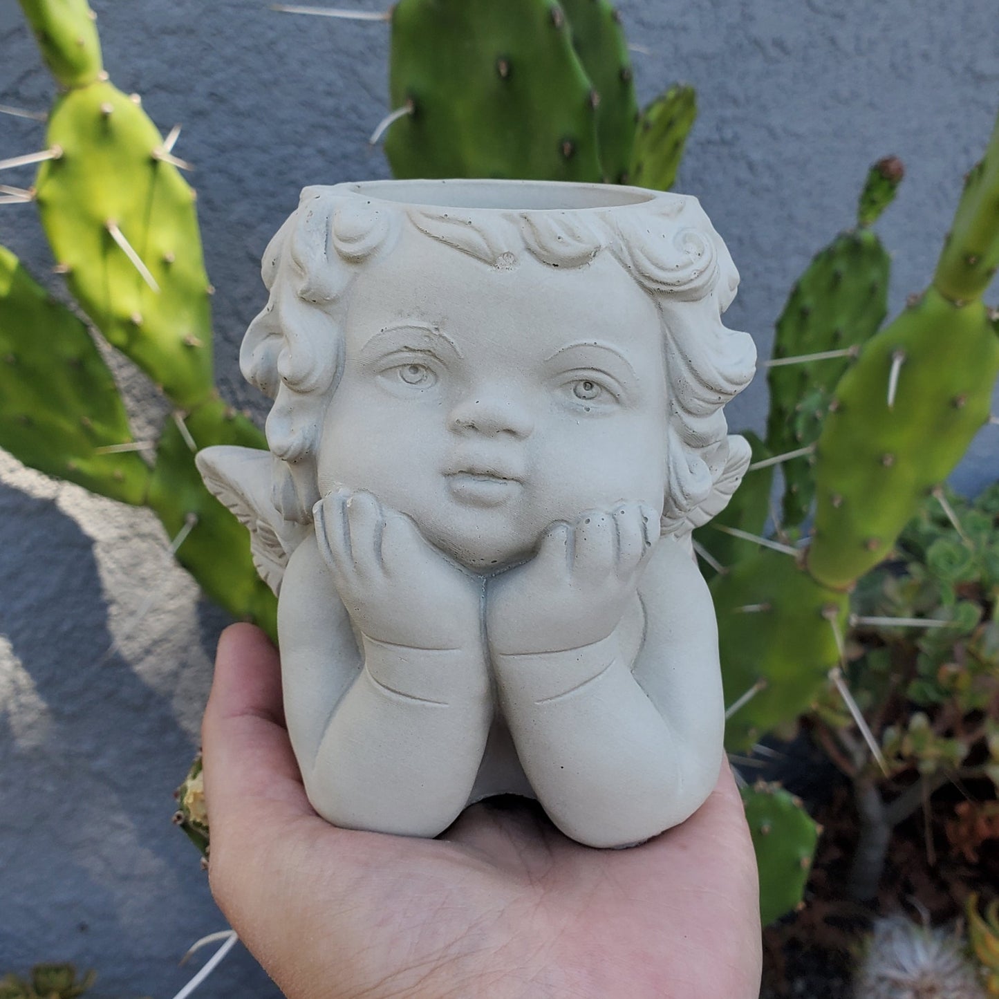 Angel Cement Planter