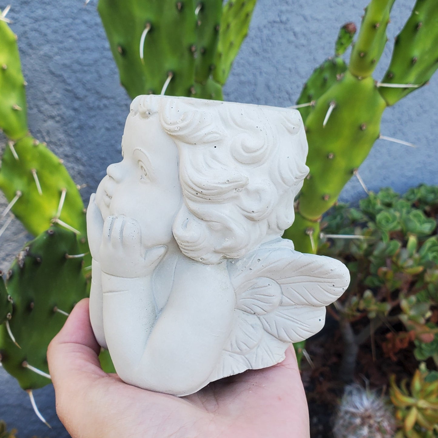 Angel Cement Planter