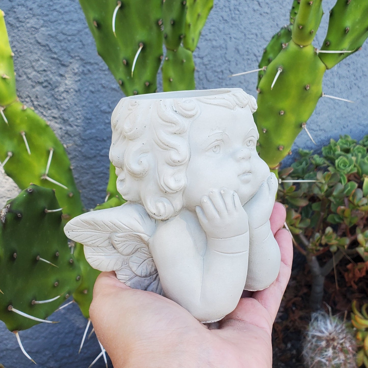 Angel Cement Planter