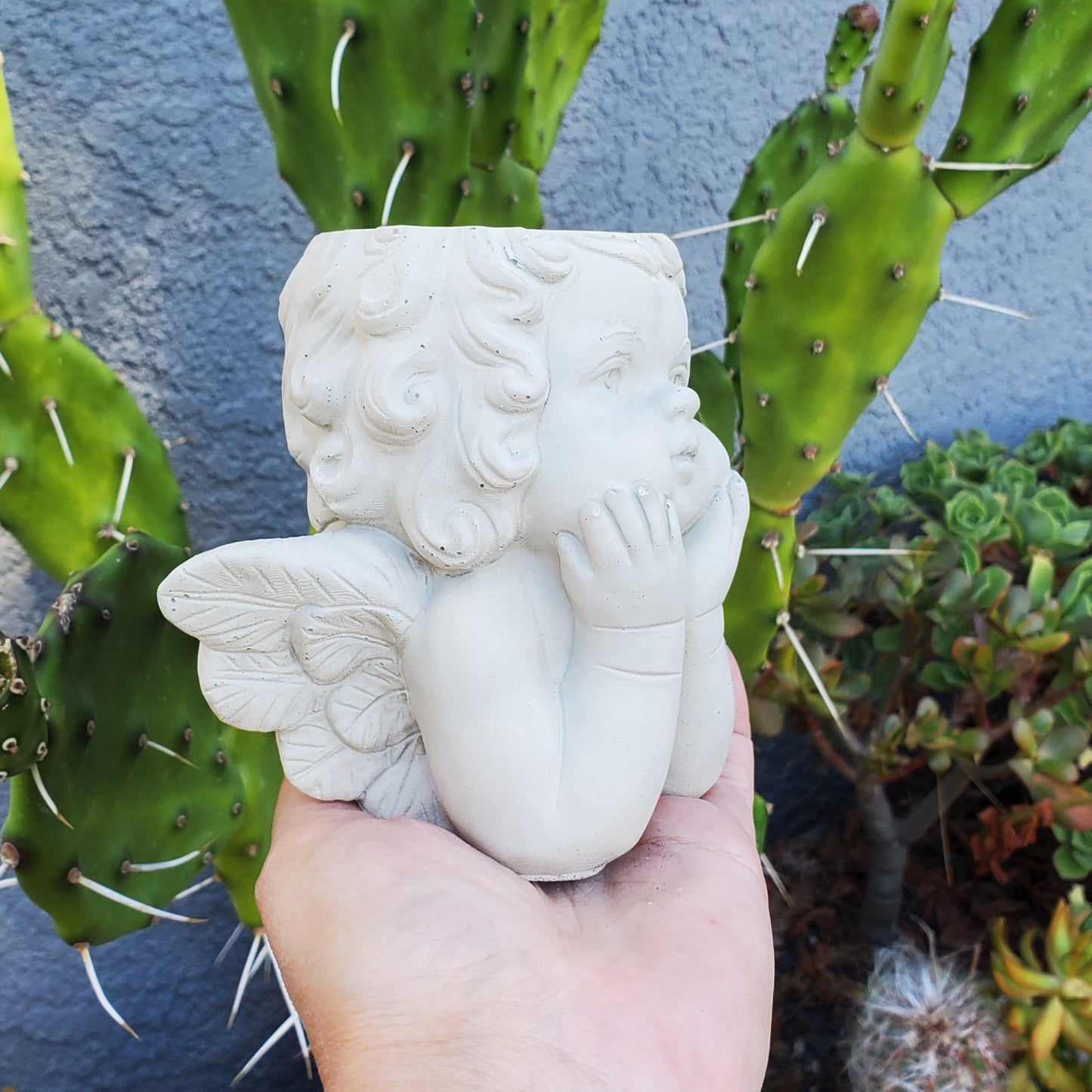 Angel Cement Planter