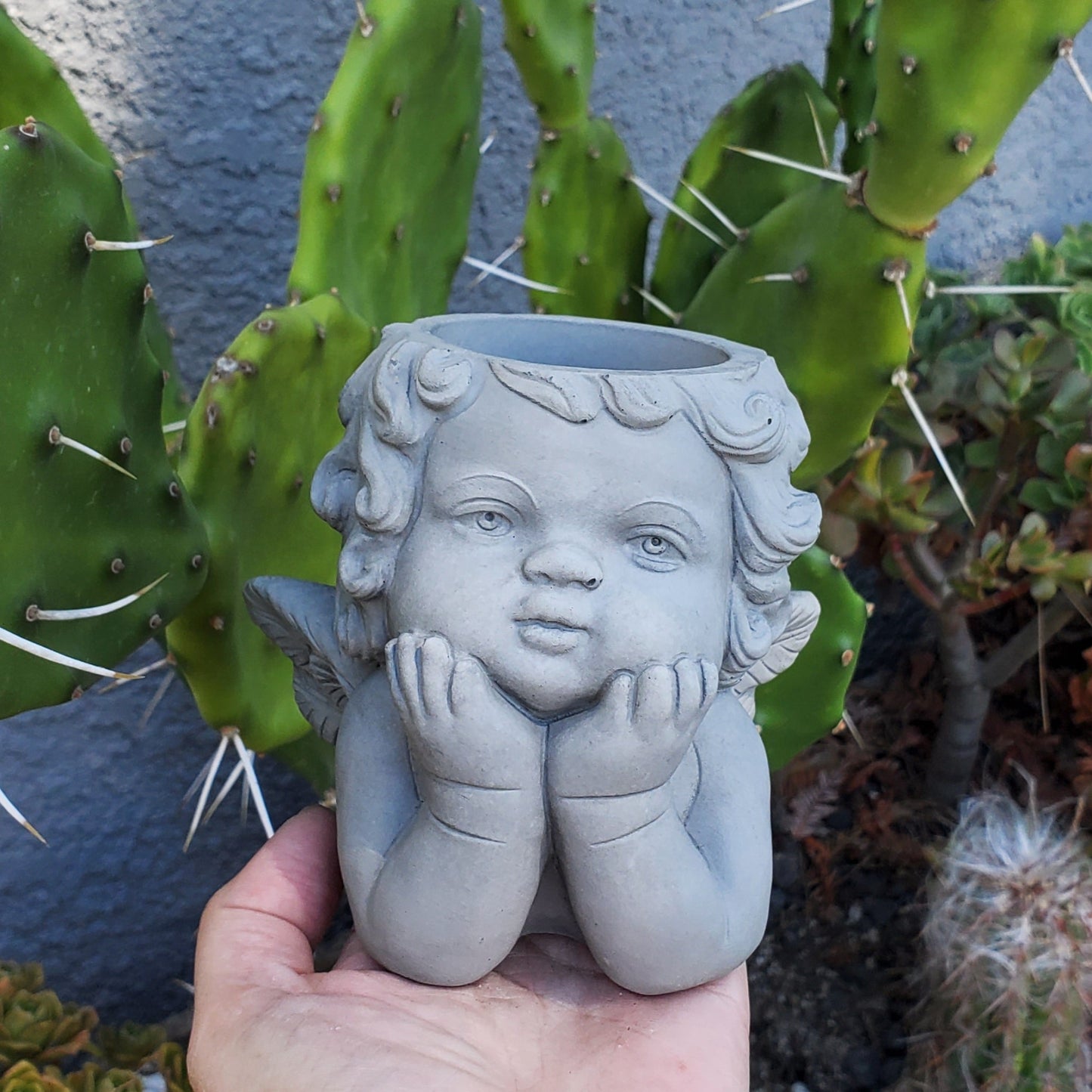Angel Cement Planter