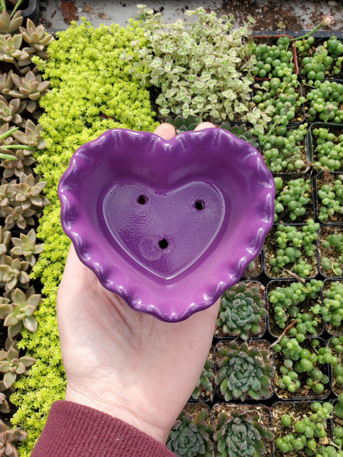 Heart Cement Planter