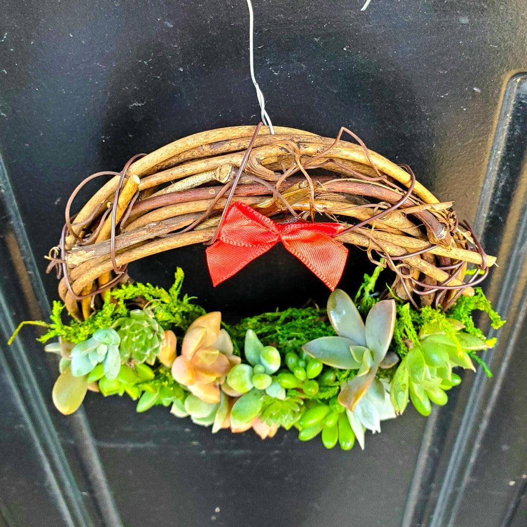 Succulent Wreath Ornament