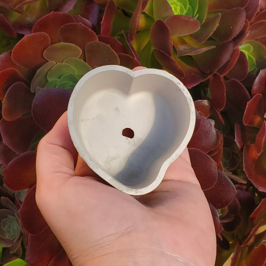 Mini Heart Cement Planter