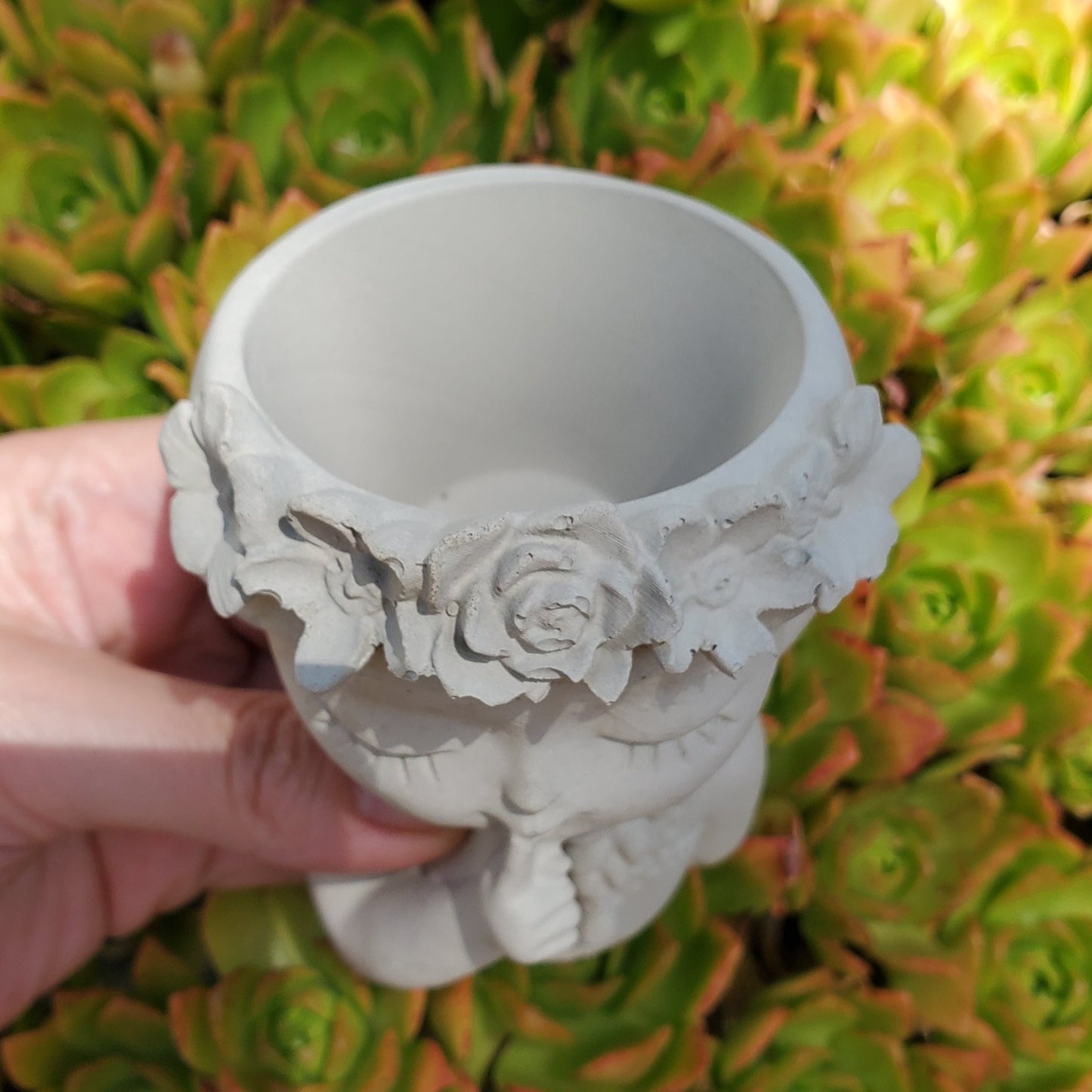 Girl Cement Planter