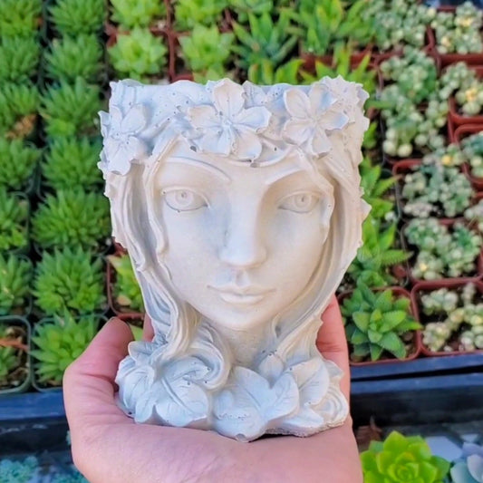 Goddess Cement Planter